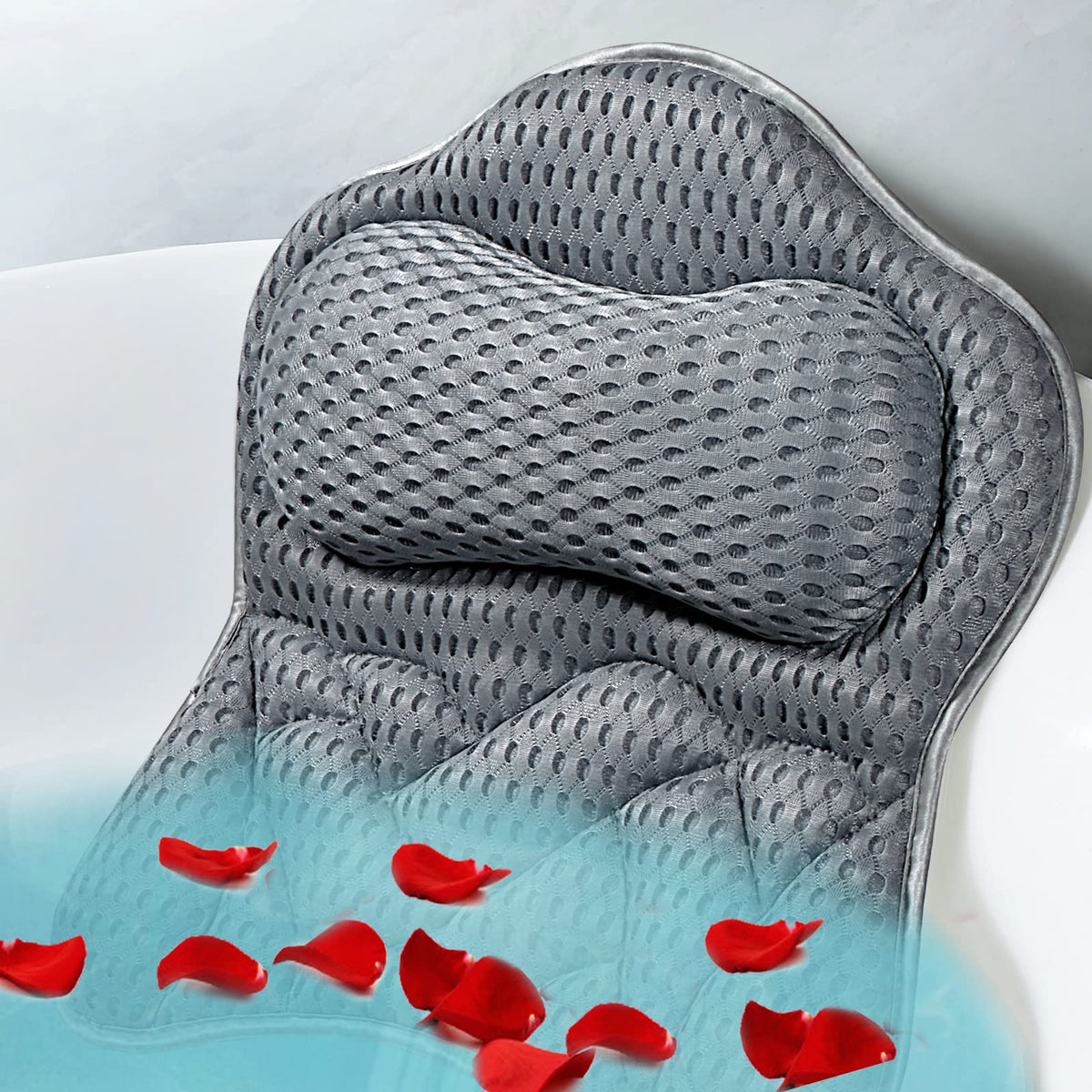 Fitheaven front view pillow showing ergonomic butterfly shape and comfort