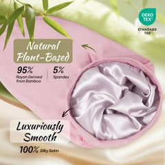 Fittia close-up of smooth satin inner lining protecting hair shine