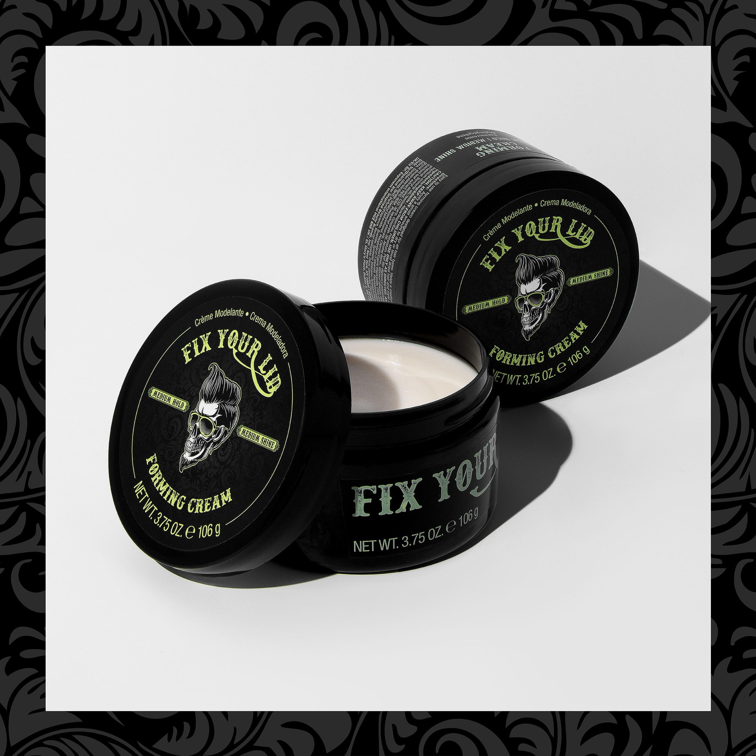 Fix Your Lid ingredient label close-up emphasizing moisturizing agents