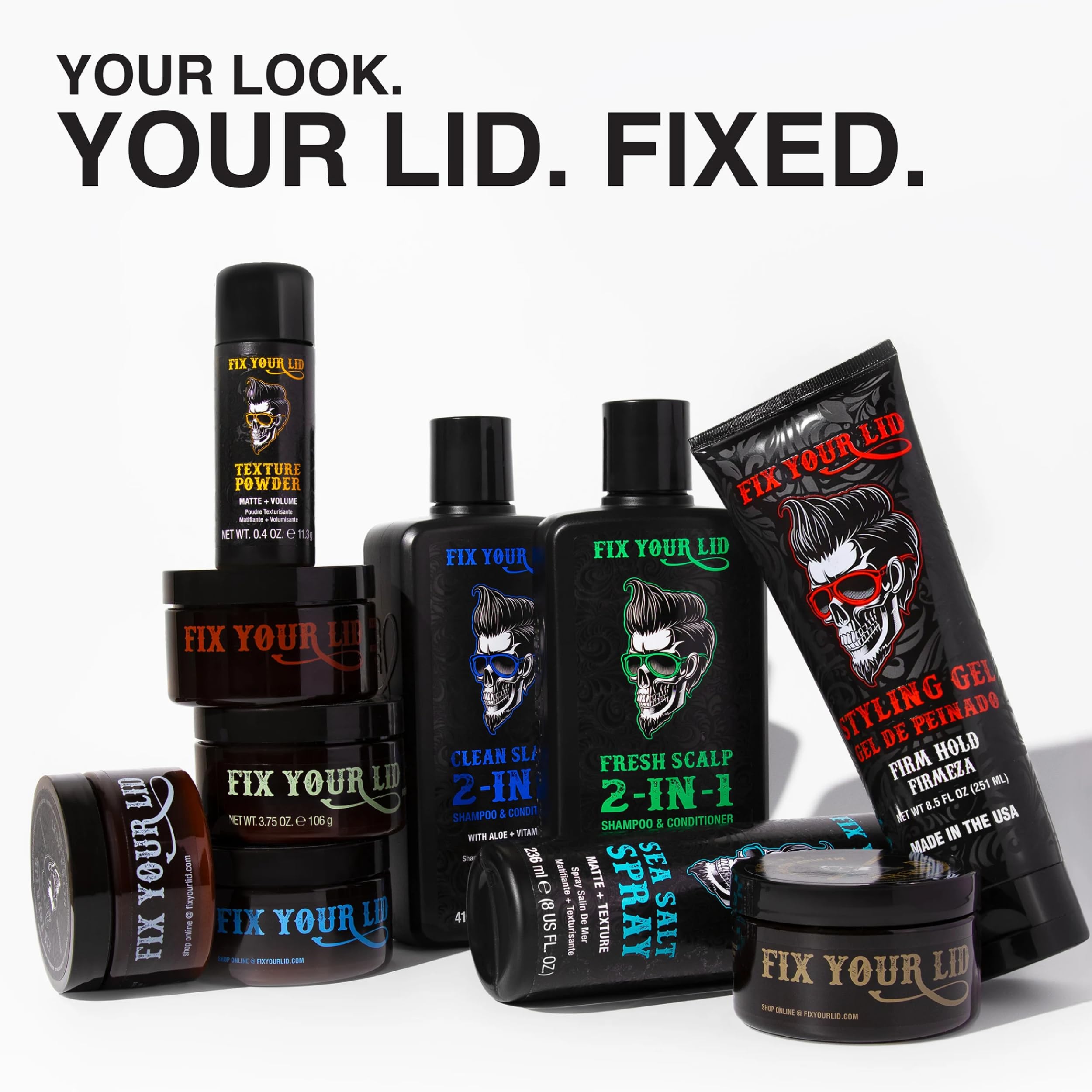 Fix Your Lid on bathroom vanity in lifestyle grooming setting
