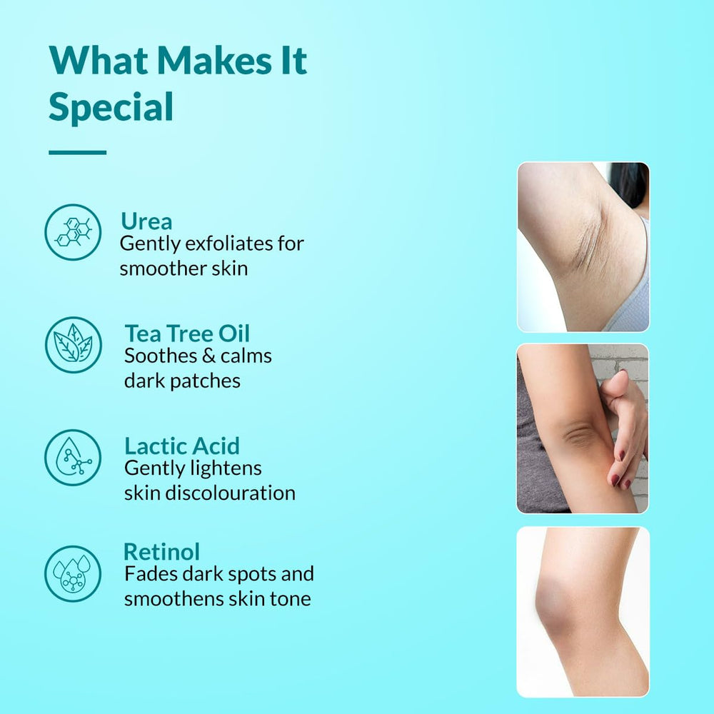 FIXDERMA applied to back of neck demonstrating improved texture and comfort