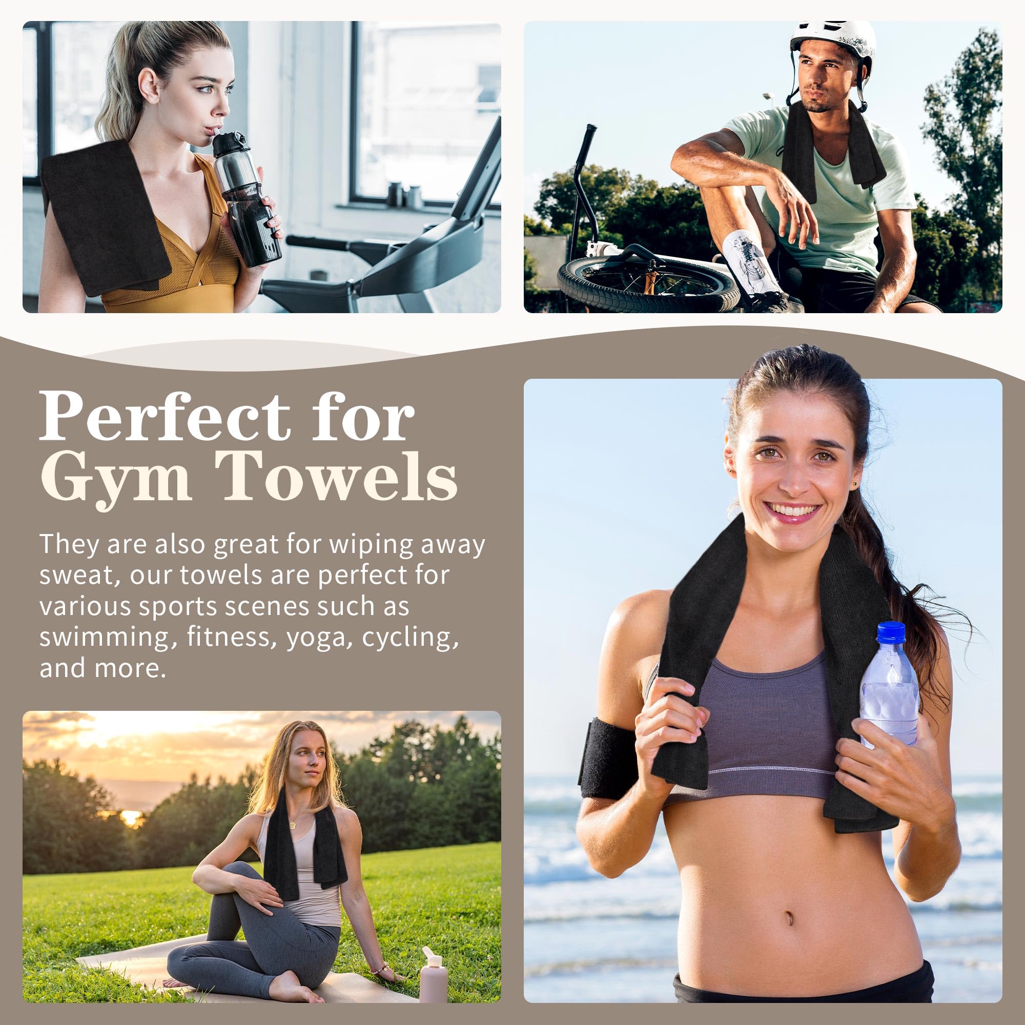 FIXSMITH towel beside hand and ruler showing scale and practical size for styling
