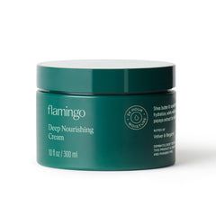 Flamingo front packaging showing full 10 fl oz jar and branding for clear identification