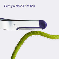 Flamingo blade pull-tab detail illustrating easy replacement and safe handling