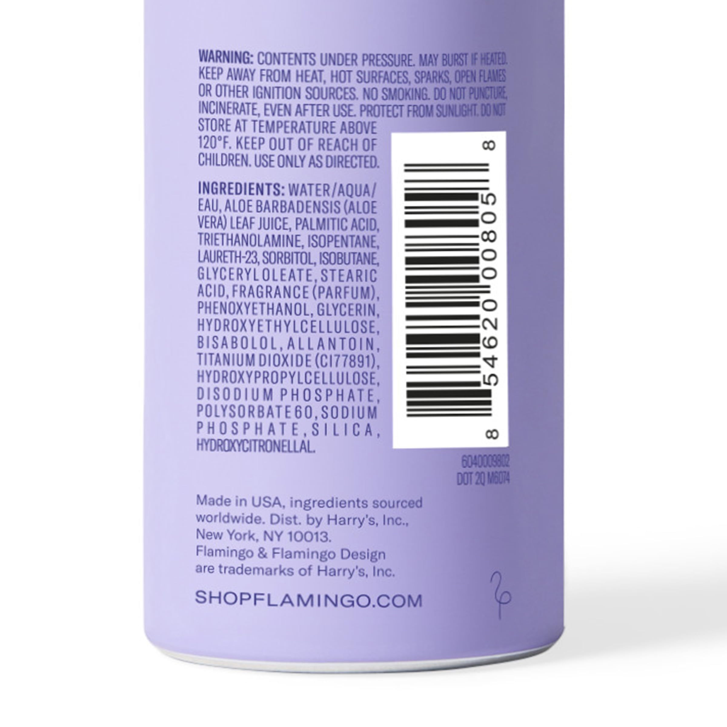 Flamingo foam spread on leg demonstrating smooth glide and coverage