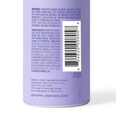 Flamingo foam spread on leg demonstrating smooth glide and coverage