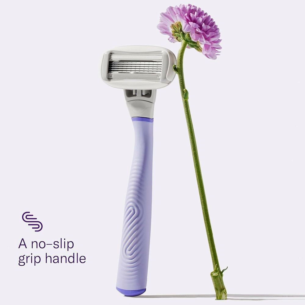 Flamingo handle grip texture detail offering non-slip hold in wet conditions