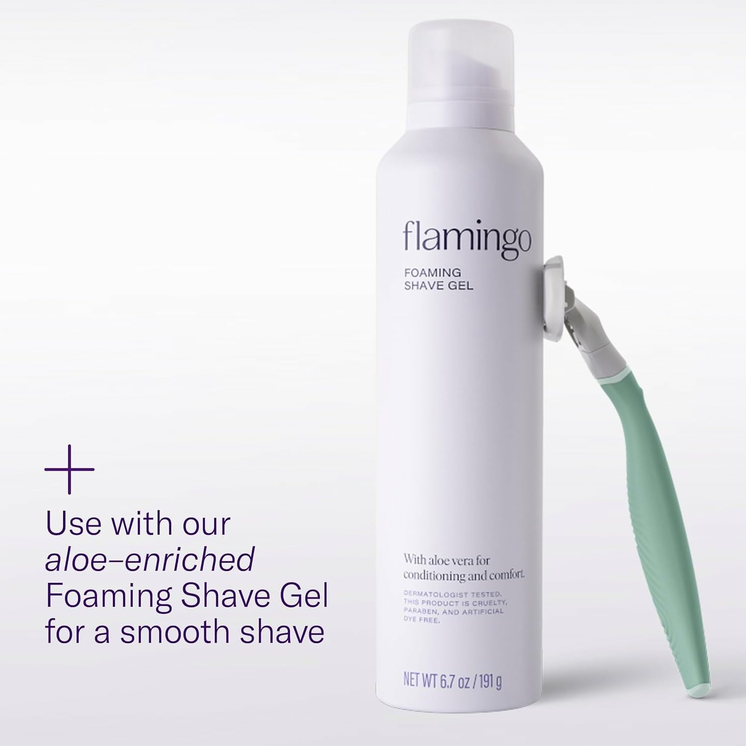 Flamingo handle texture detail highlighting no-slip grip benefit