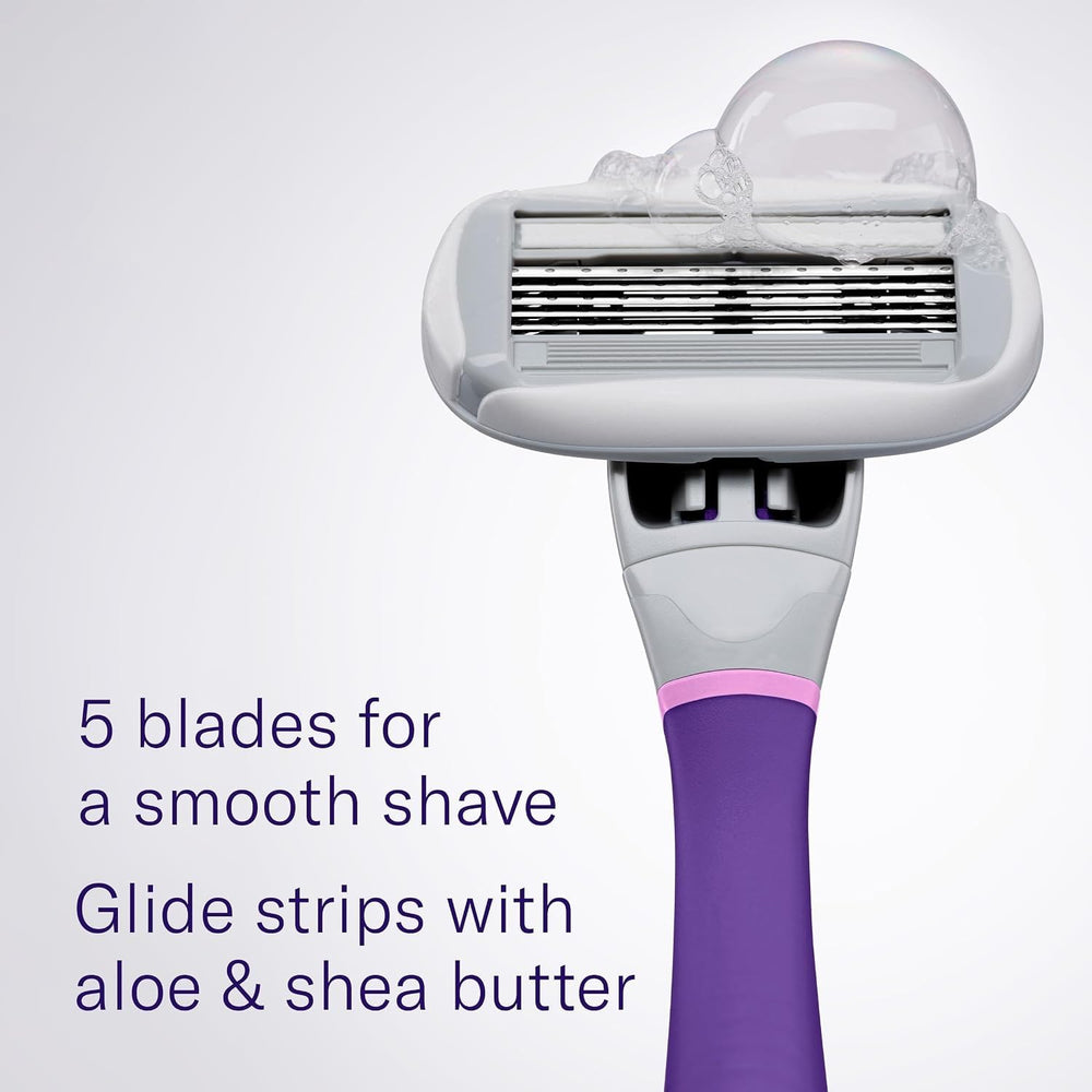 Flamingo lubricating strip detail with aloe shea butter for smoother glide