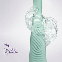 Flamingo razor in shower demonstrating easy reach and quick access