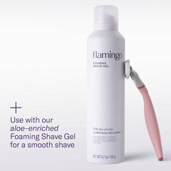 Flamingo shower holder mounted keeping razor dry and within easy reach