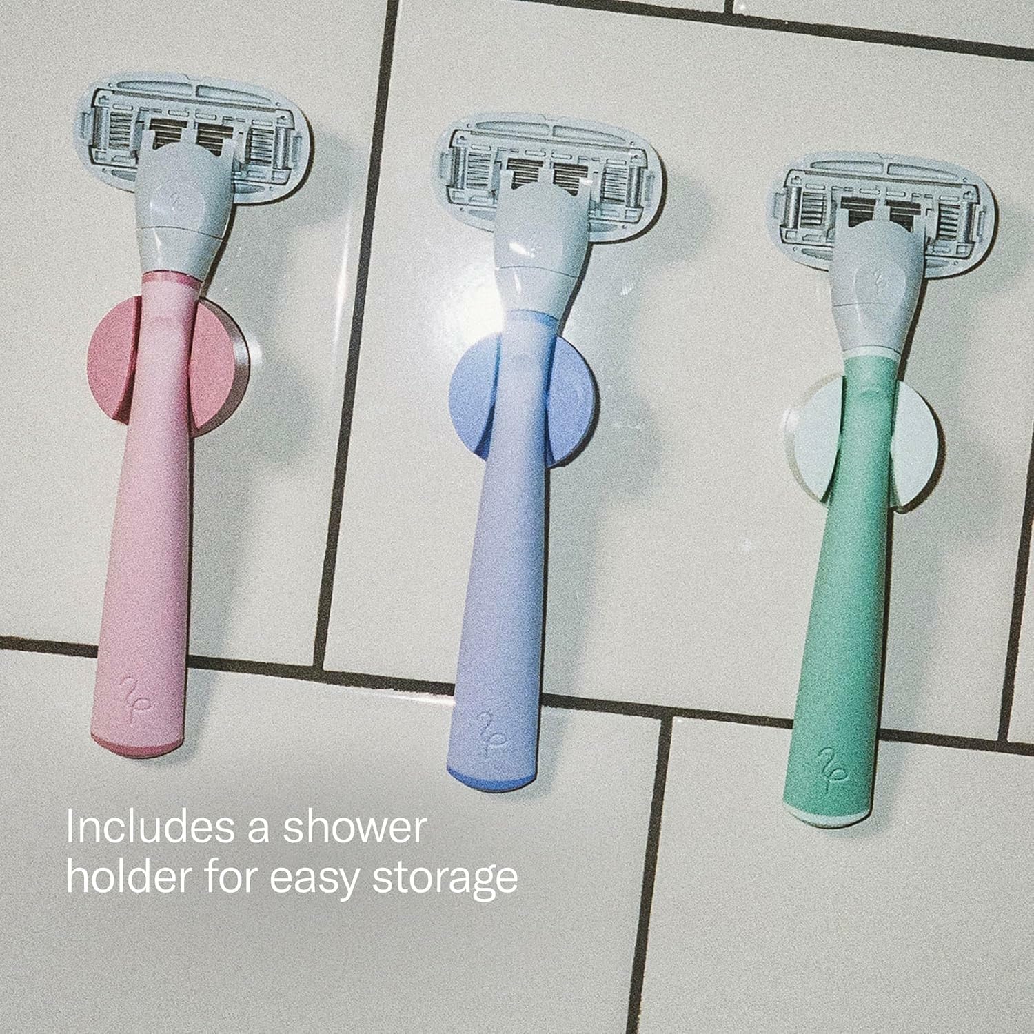 Flamingo kit size comparison showing handle and four refills included
