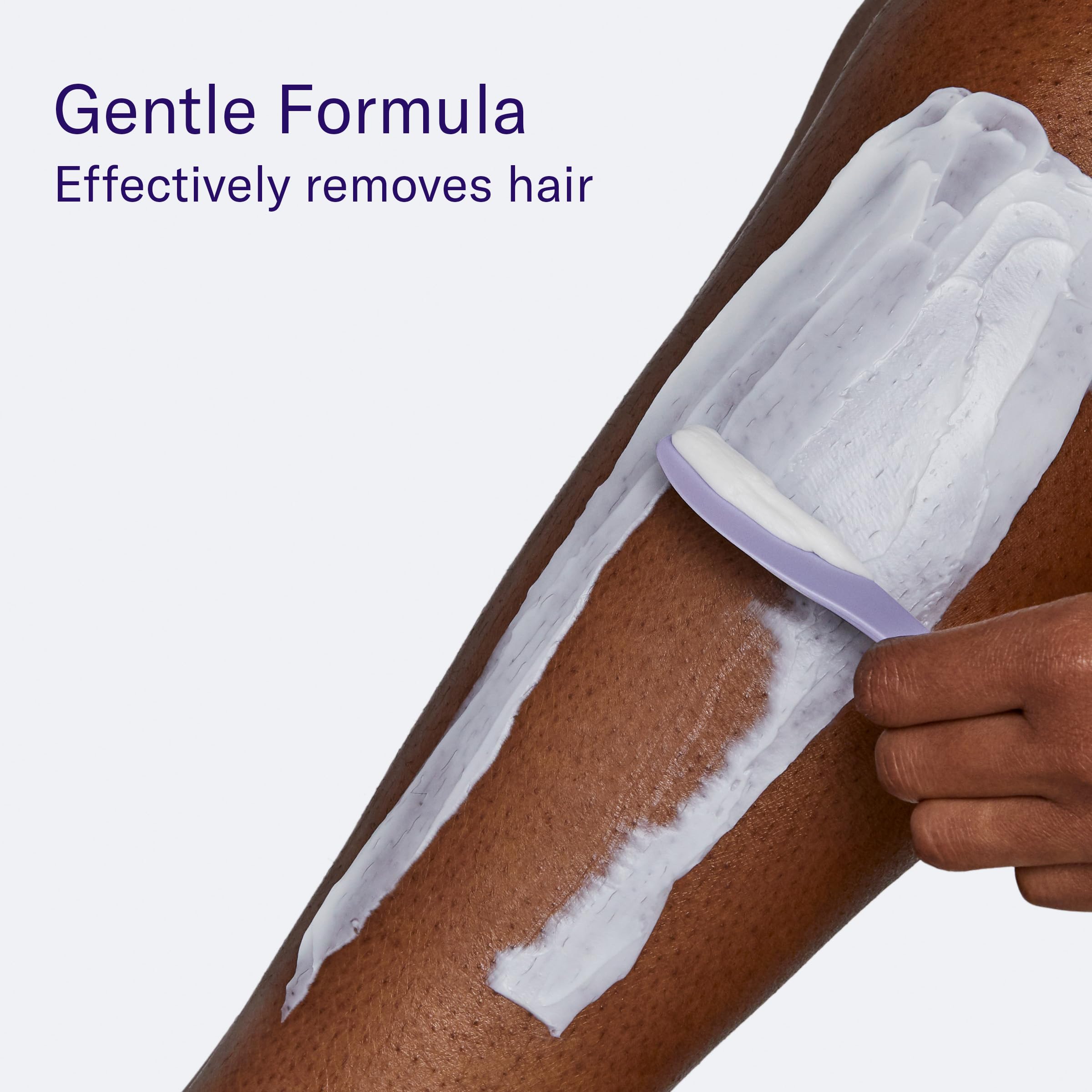Flamingo spatula spreading cream demonstrating touch-free, precise application