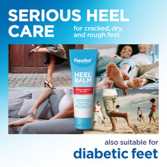 Flexitol being massaged into heel to soften cracked skin