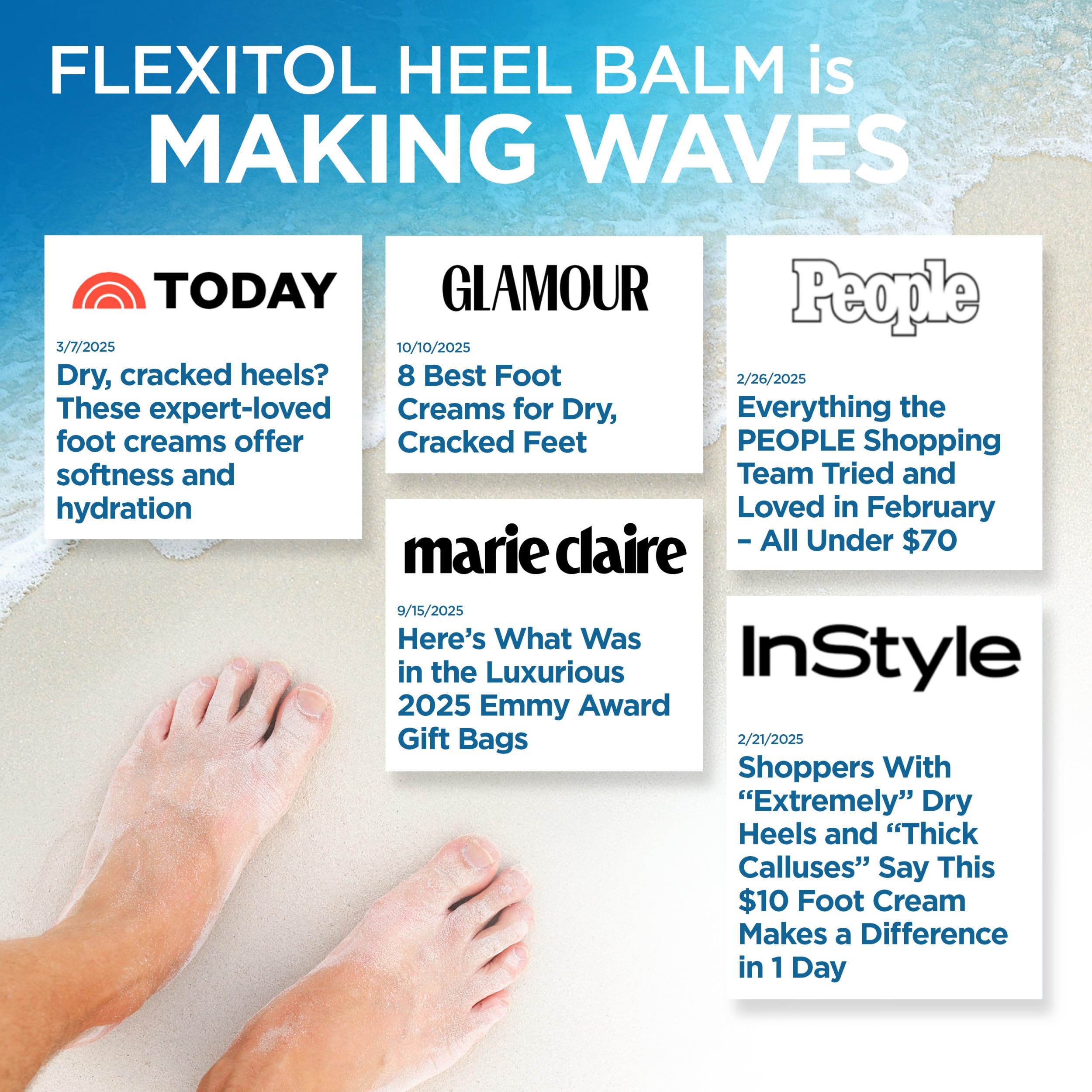 Flexitol applied before bed with socks to boost overnight repair