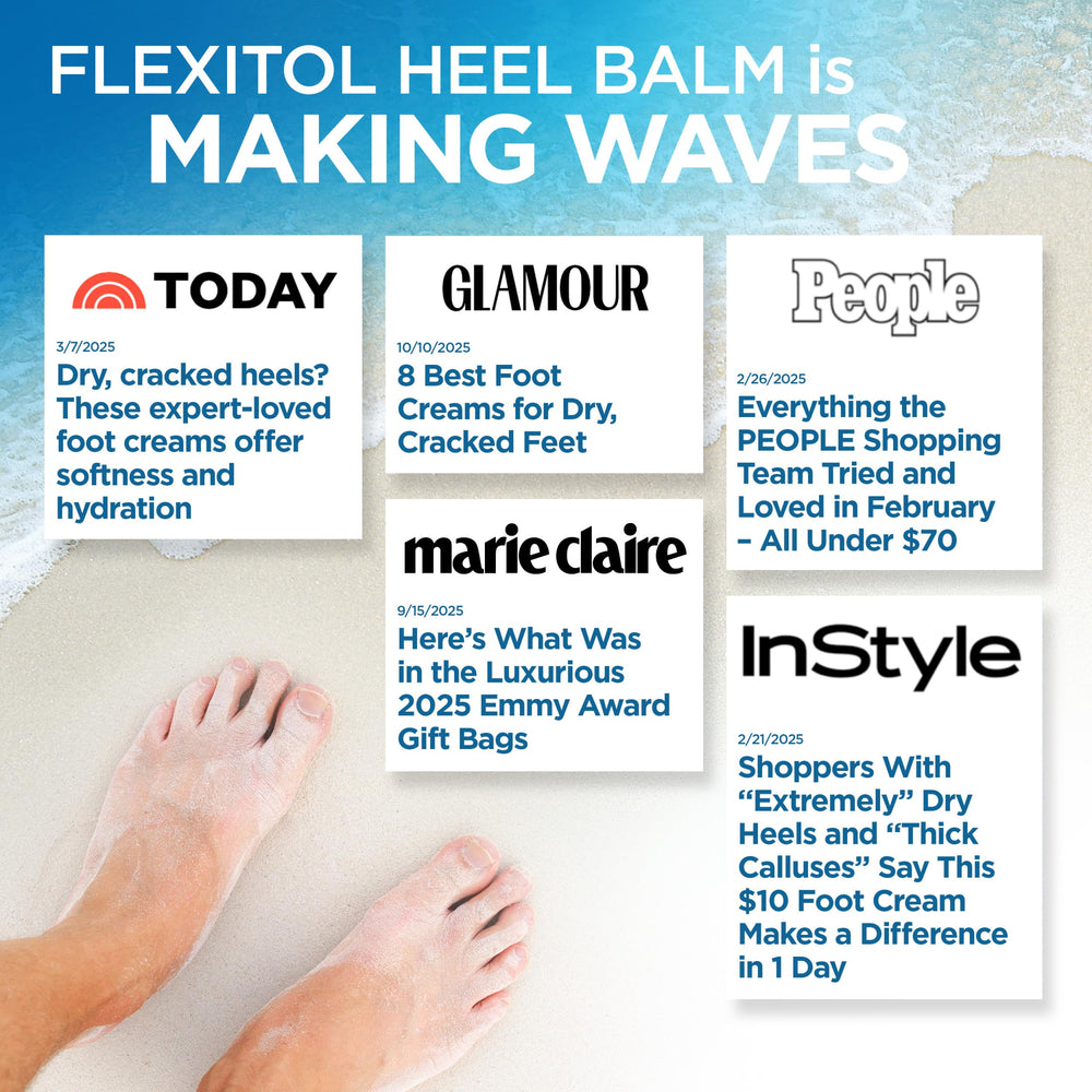 Flexitol applied before bed with socks to boost overnight repair