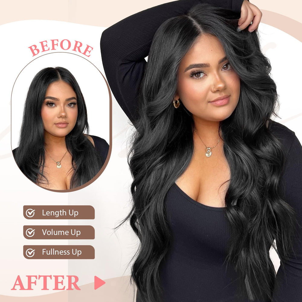 Fliace wefts arranged to display different widths and clip counts for customization