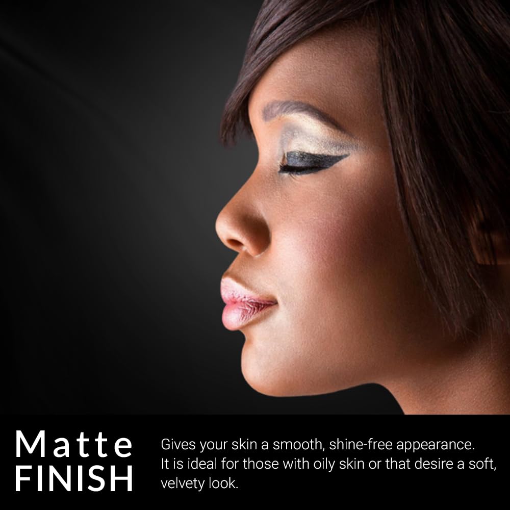 Flori Roberts applied with sponge showing smooth blend and coverage