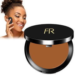 Flori Roberts compact front view showing packaging and portability