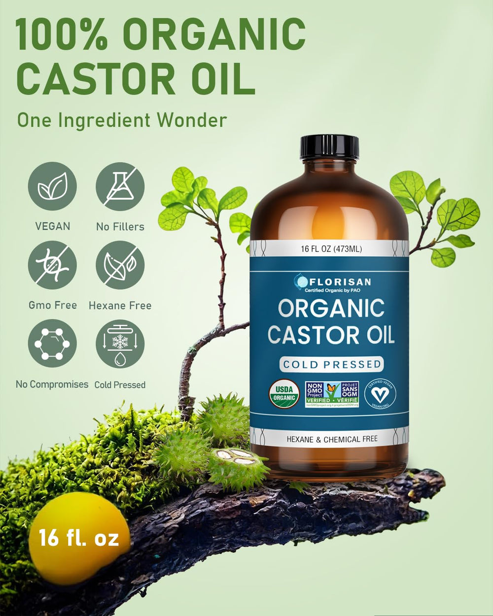 Florisan being warmed in hands for scalp massage to enhance hair conditioning