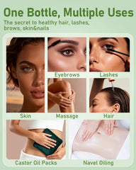 Florisan applied with spoolie to brows and lashes to condition hairs overnight