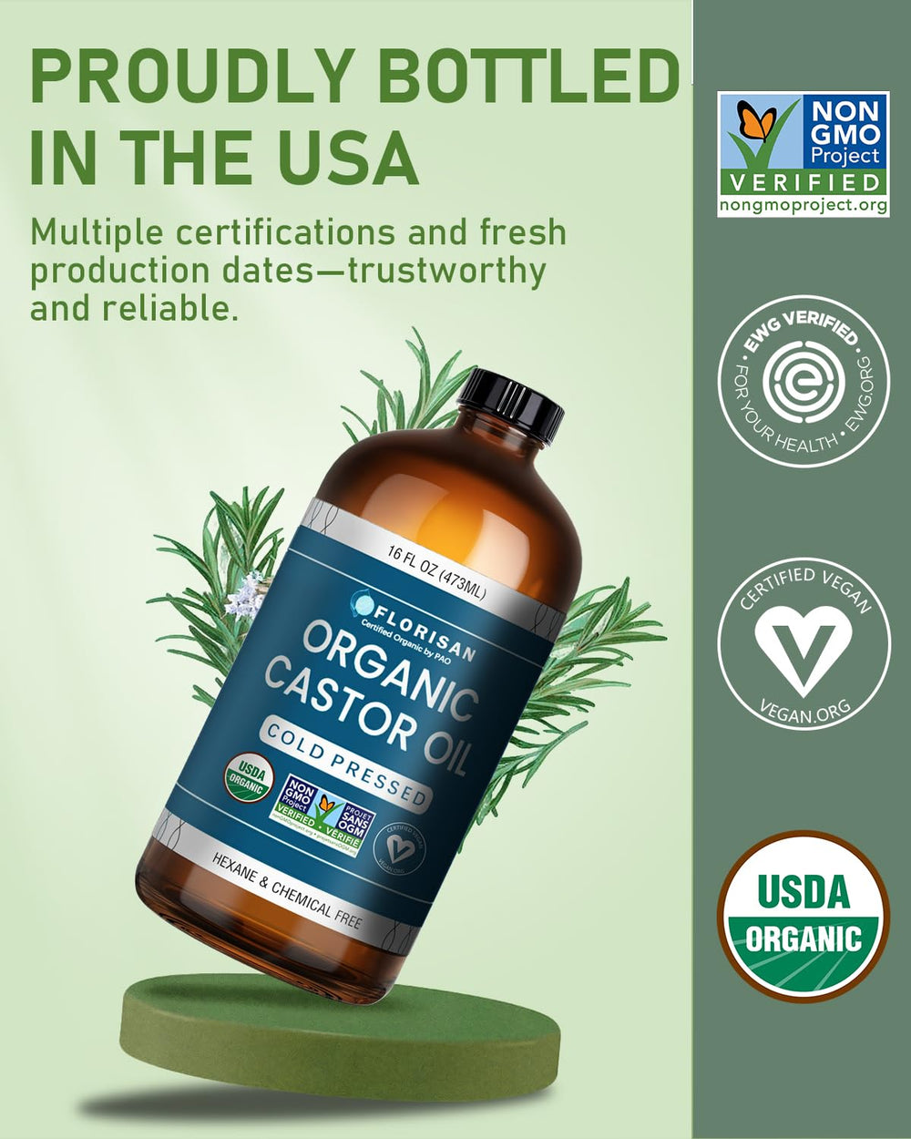 Florisan oil pouring close-up showing smooth texture and moisturizing benefits