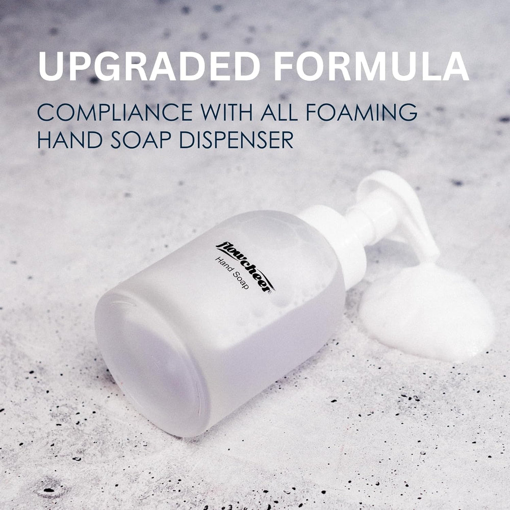 flowcheer refill pack next to common objects showing space-saving