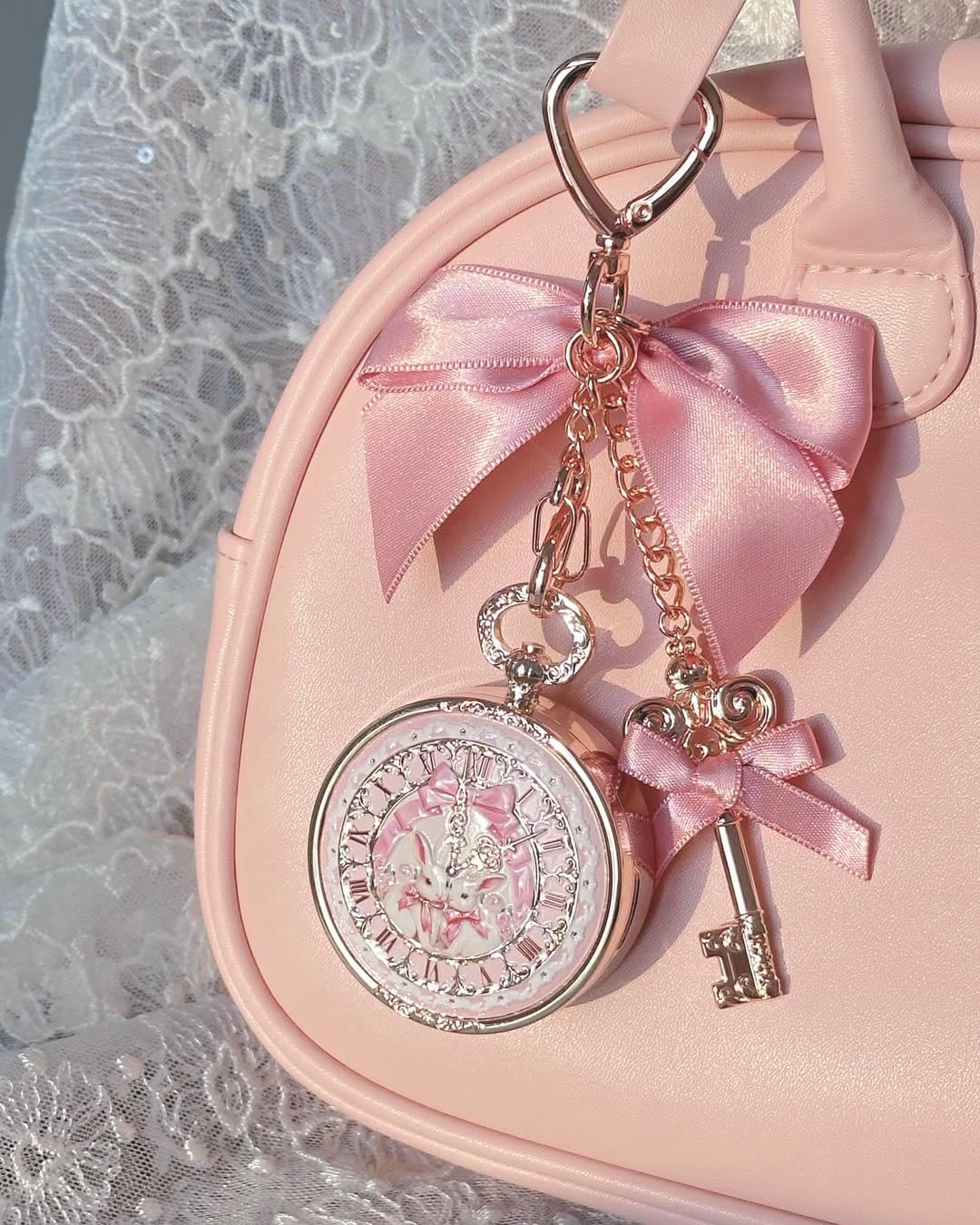 Flower Knows side detail highlighting clip and metal finish for durability
