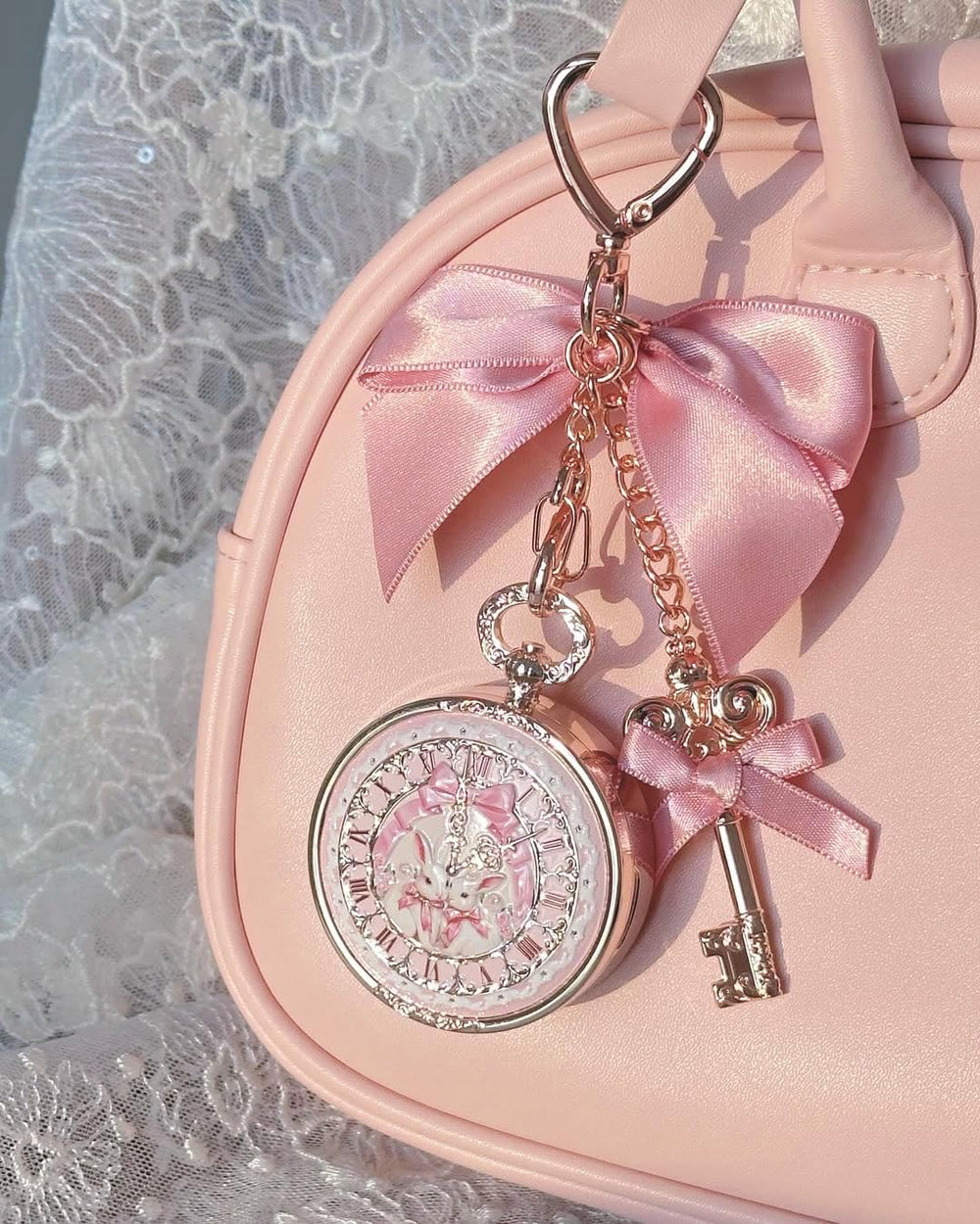 Flower Knows side detail highlighting clip and metal finish for durability