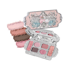 Flower Knows compact front view with swan design, decorative and gift-ready