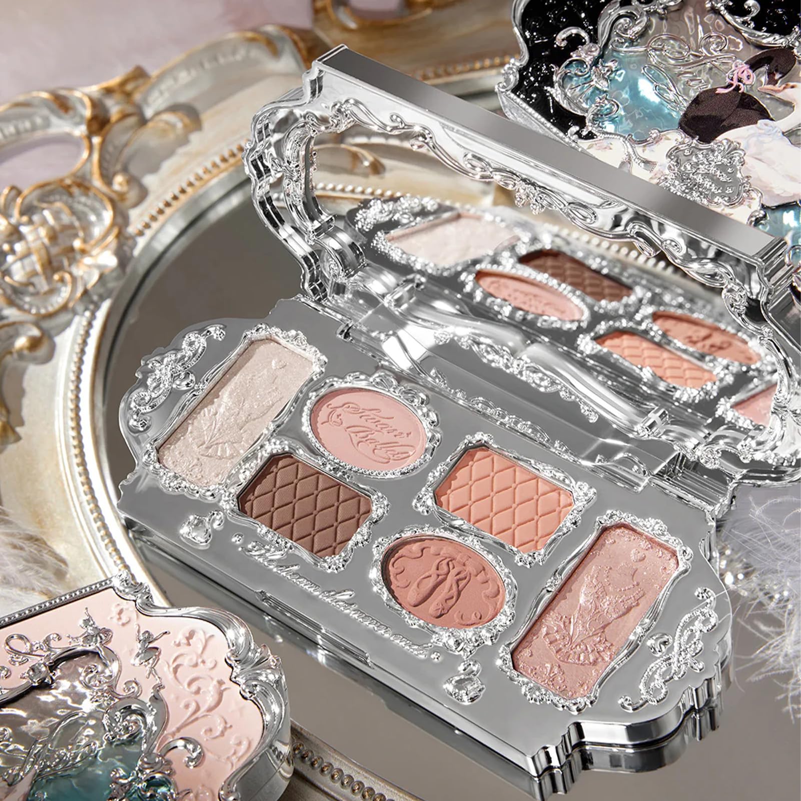 Flower Knows packaging relief detail highlighting silver frame and collectible quality