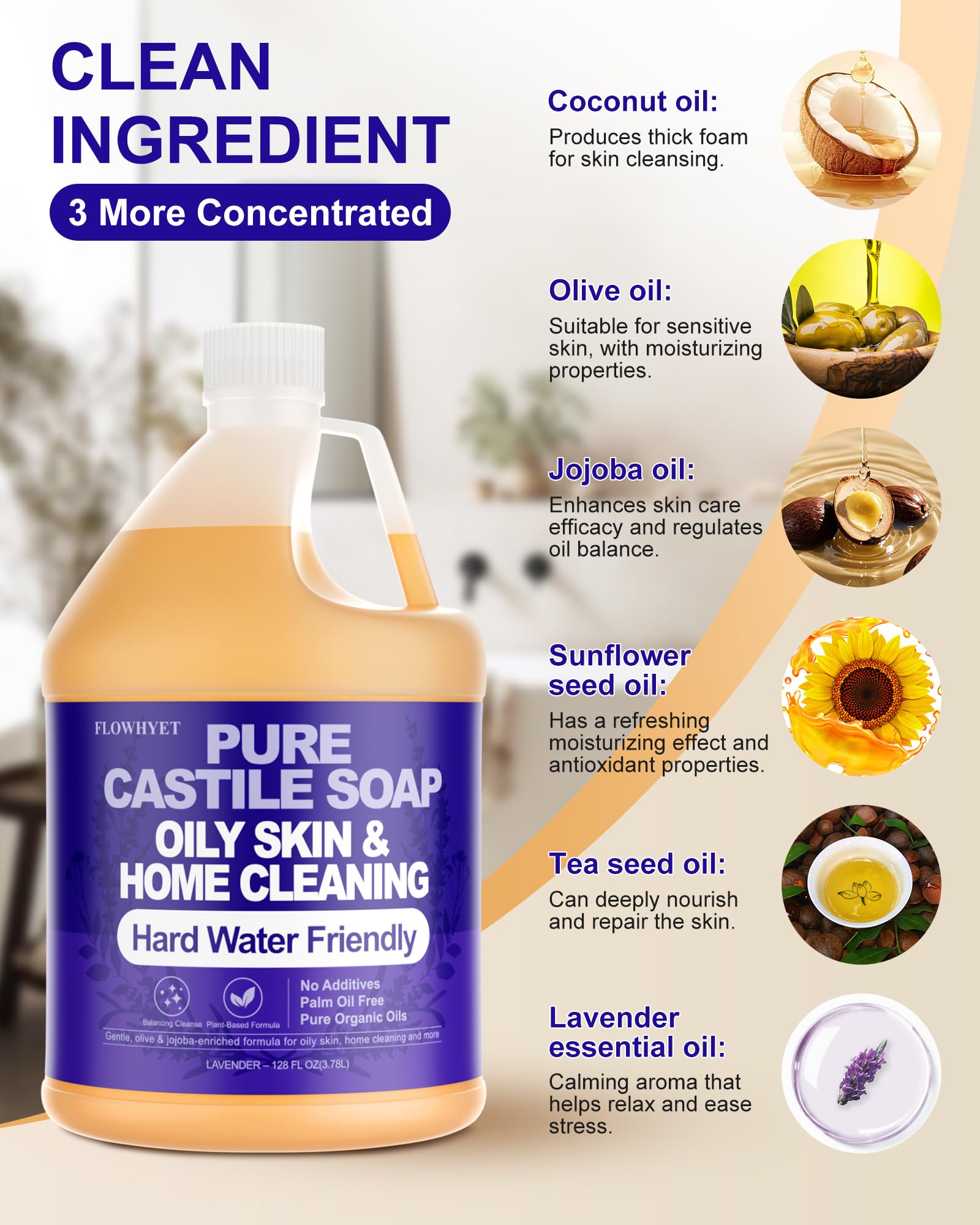 FLOWHYET diluting soap for laundry showing effective multi-purpose cleaning benefit