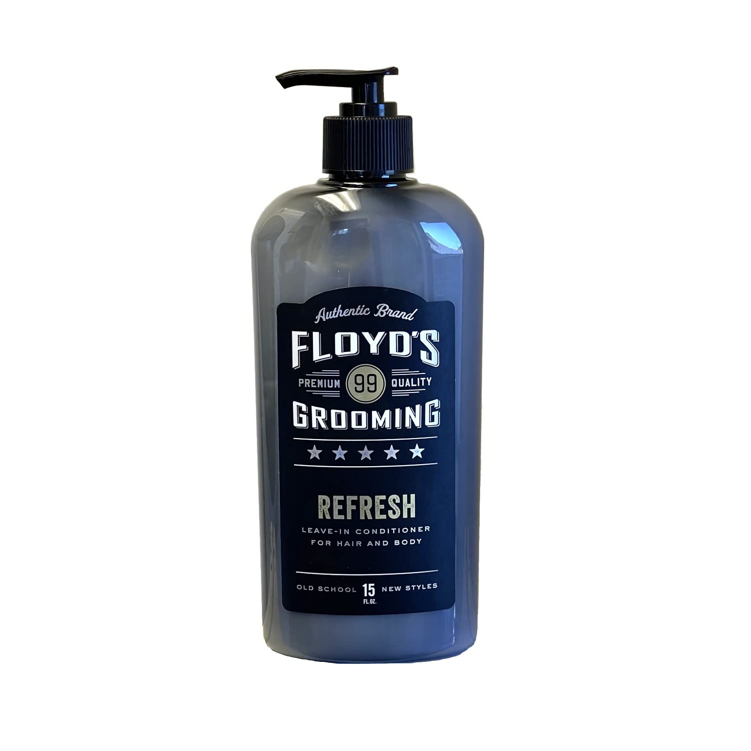 Floyd's 99 front packaging showing 15 oz bottle and clear label for easy identification and grab-and-go use