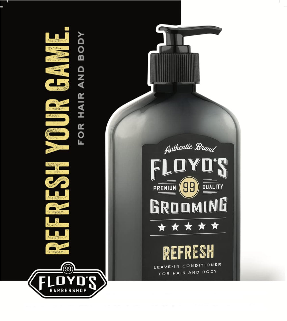 Floyd's 99 in-shower lifestyle image demonstrating hair and body use for quick refreshing and cooling