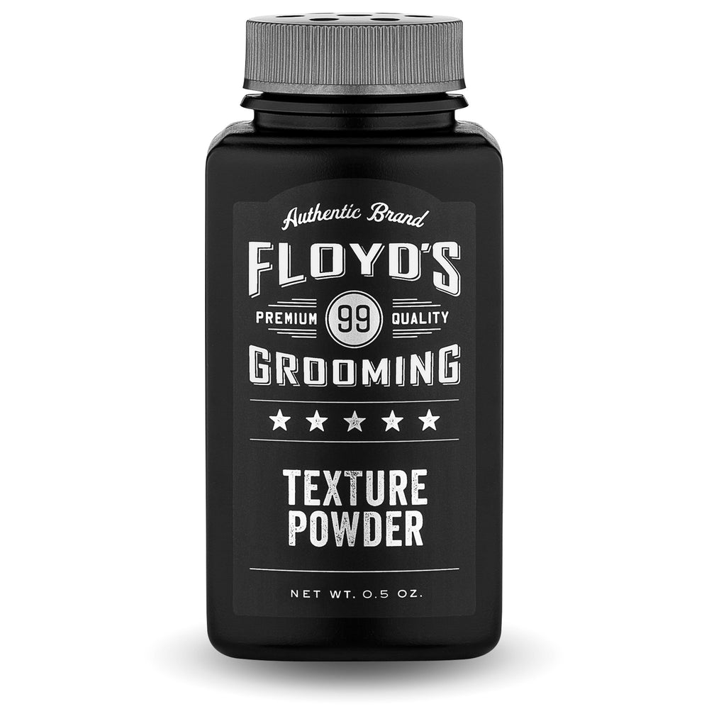 Floyd's 99 close-up powder texture that creates lift and natural hold