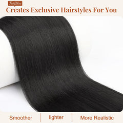 Flufymooz close-up of synthetic silk fibers highlighting soft texture benefit