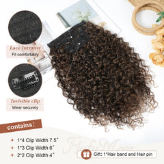Flufymooz in use on model 20 inch showing added length and voluminous curls