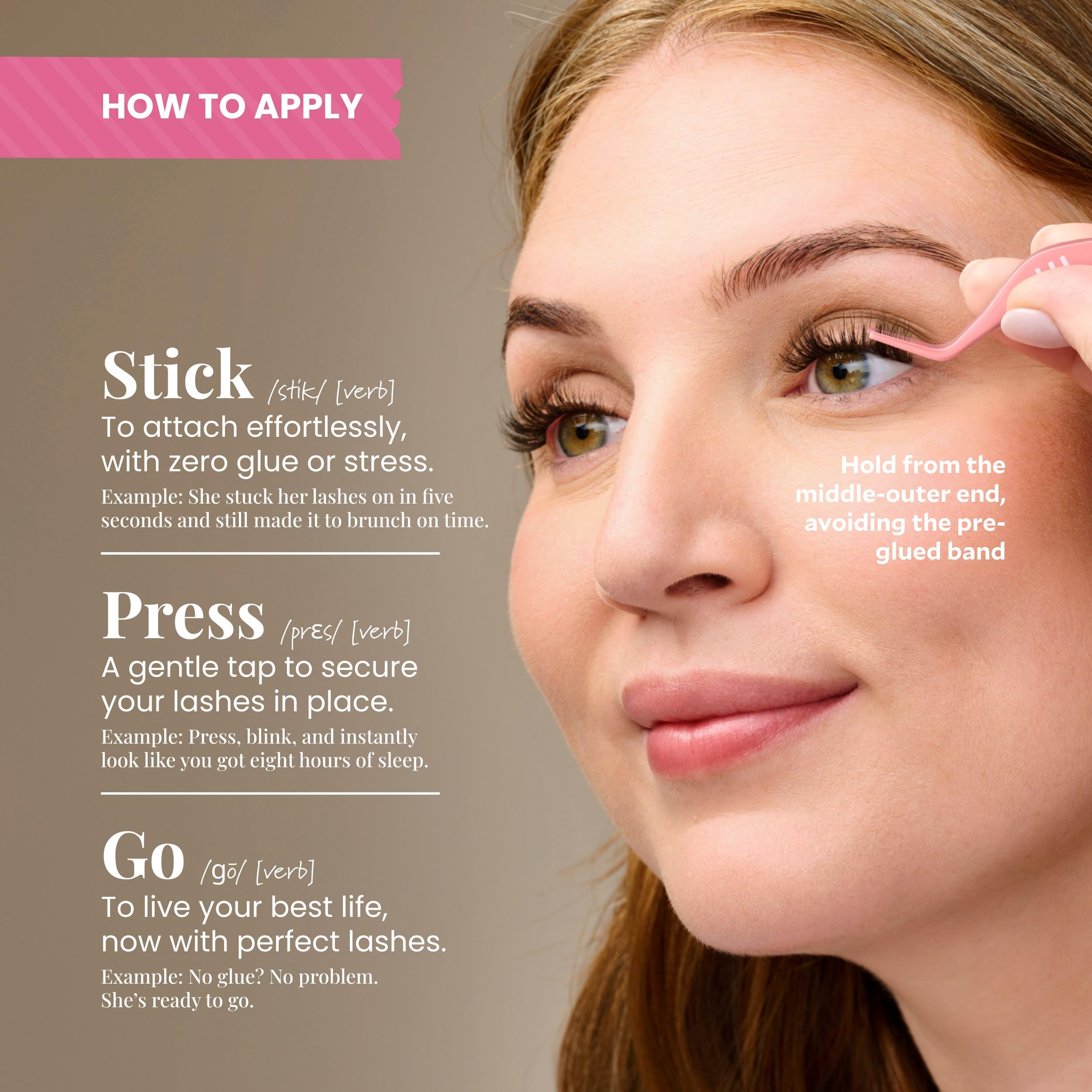 FlutterHabit Bestie lifestyle morning routine on vanity showing quick application benefit