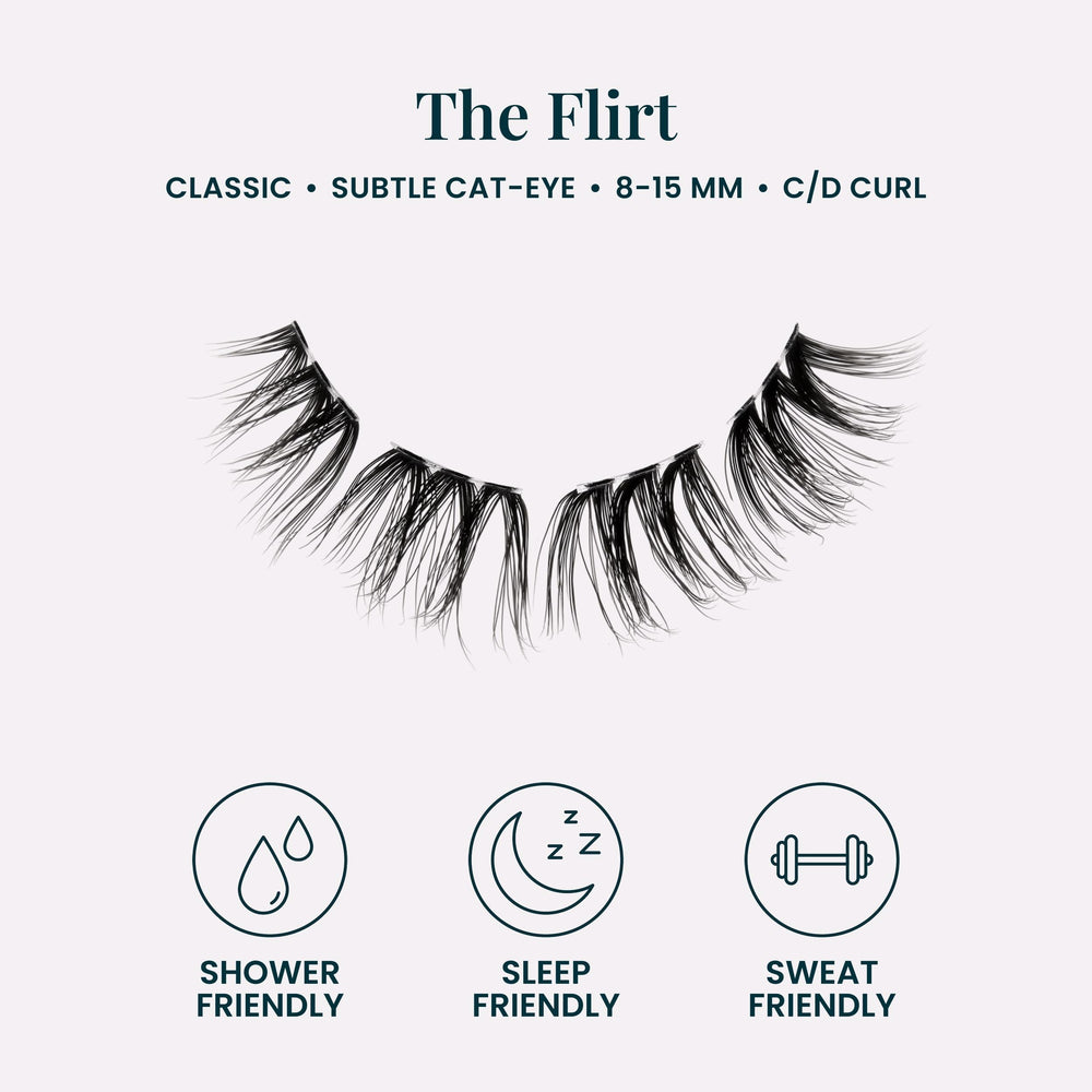 FlutterHabit underlash clusters held in hand showing size and lightweight feel for precise placement