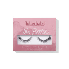 FlutterHabit front packaging showing two underlash pairs and benefits