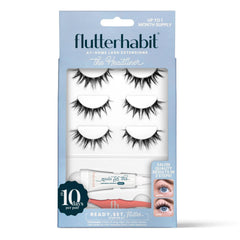 FlutterHabit product front packaging showing kit contents and benefits