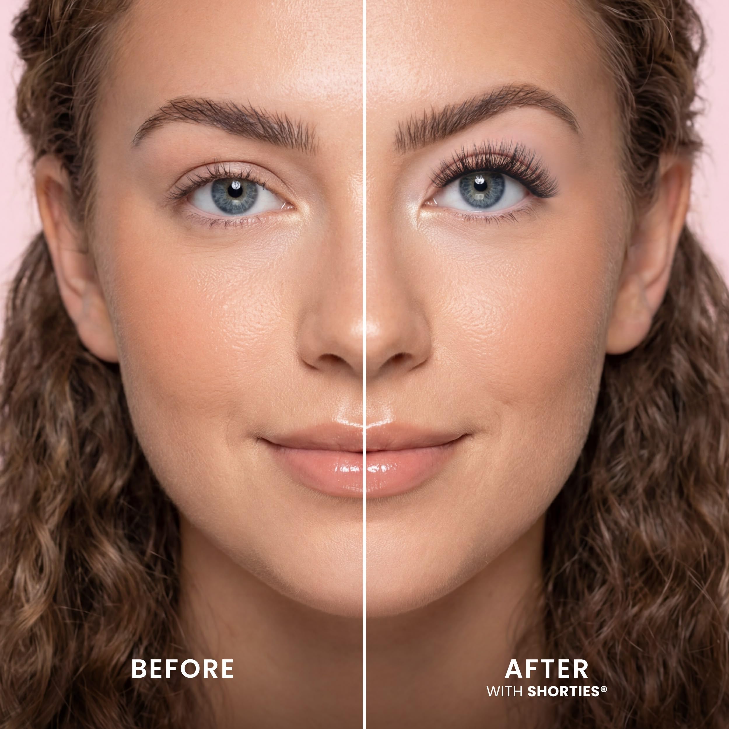 Close-up of FlutterHabit short fibers highlighting natural texture for seamless underlash blending