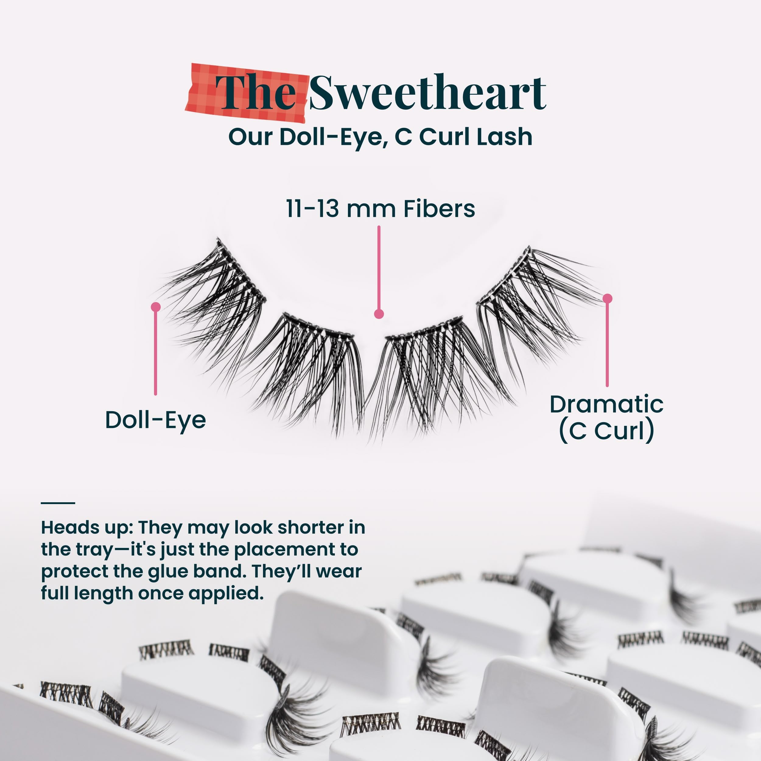FlutterHabit Sweetheart in use lifestyle showing natural lower lash enhancement