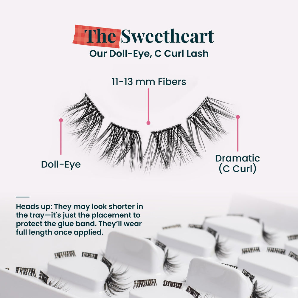 FlutterHabit Sweetheart in use lifestyle showing natural lower lash enhancement