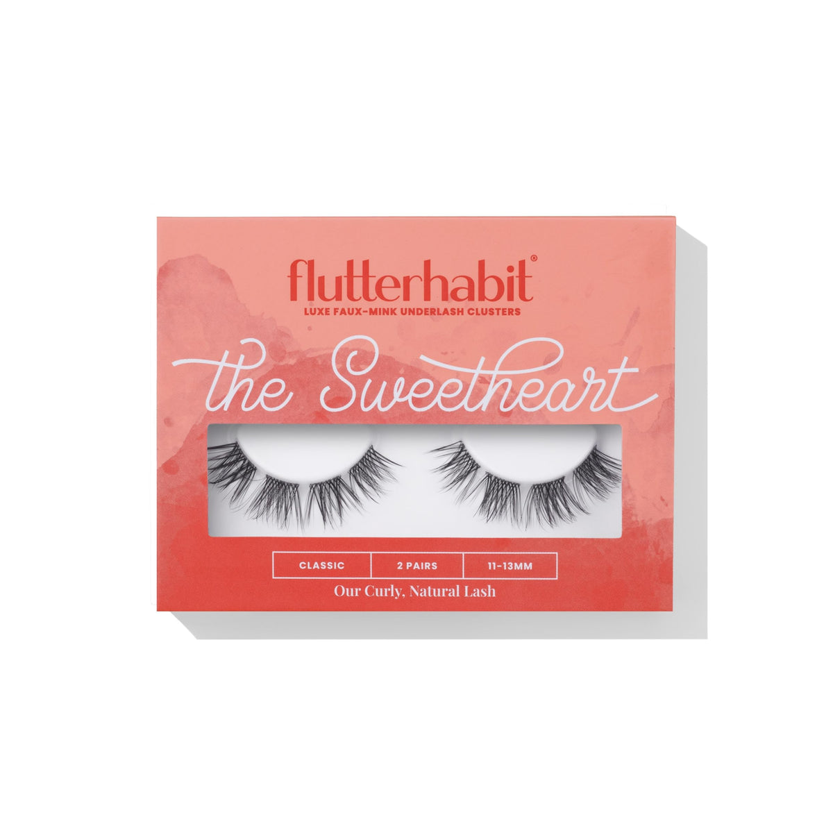 FlutterHabit packaging front view showing two pairs and clean branding benefit