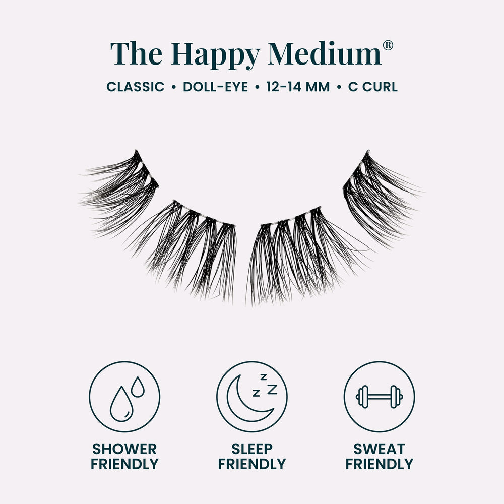 FlutterHabit underlash cluster held with tweezers demonstrating easy at-home application
