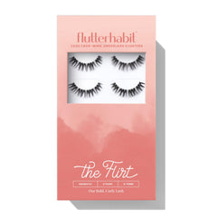 FlutterHabit underlash front packaging showing six pairs and product benefit