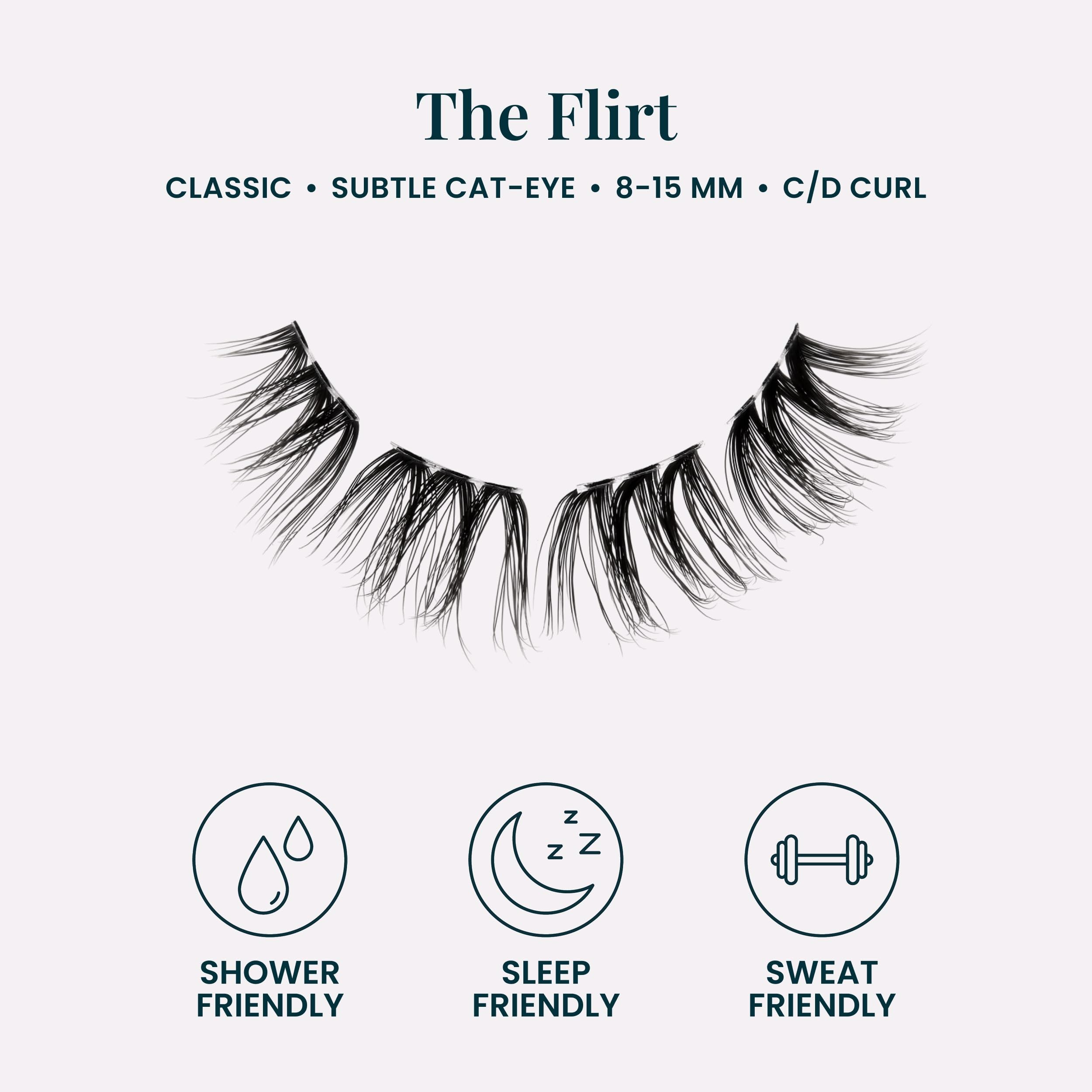 FlutterHabit paired underlash clusters on tray for easy premapped application