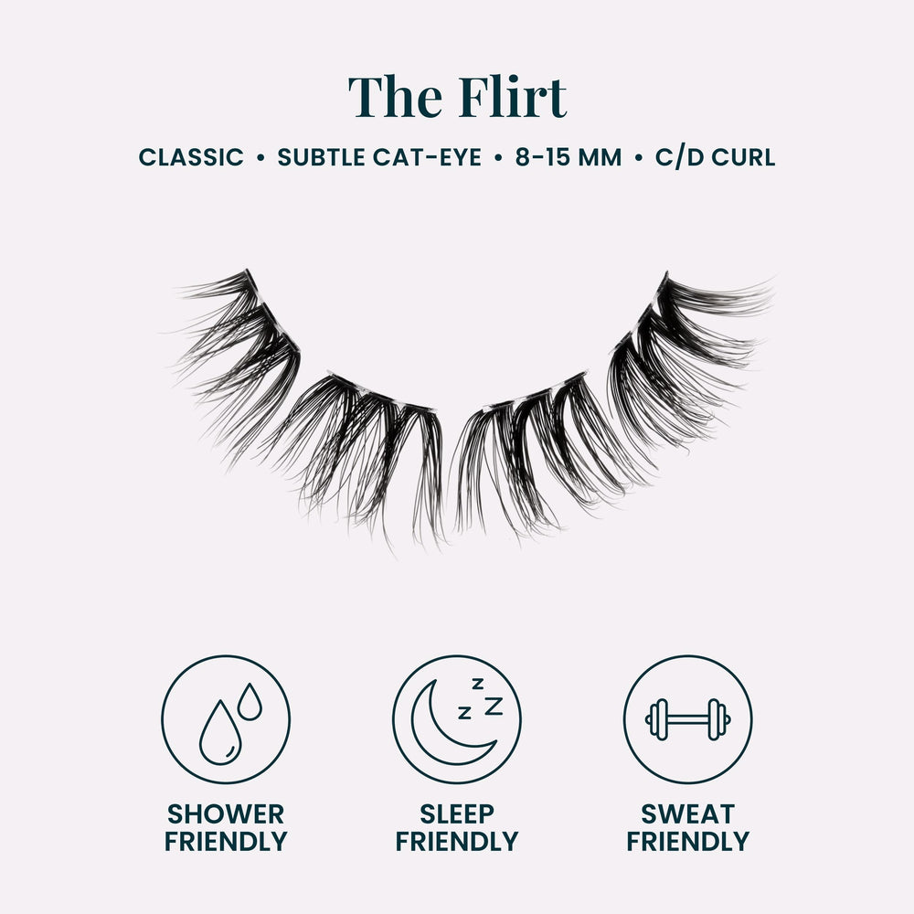 FlutterHabit paired underlash clusters on tray for easy premapped application