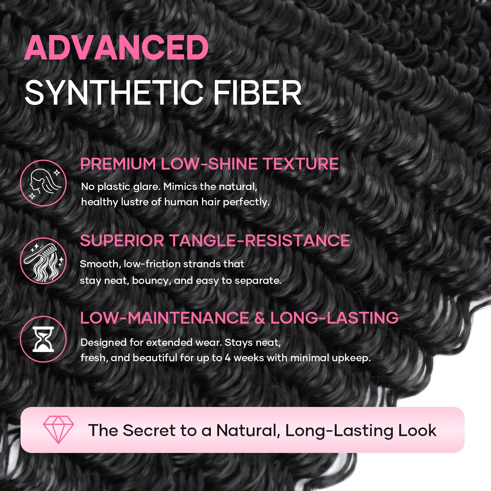 Flvaco model wearing full-head install highlighting natural volume benefit